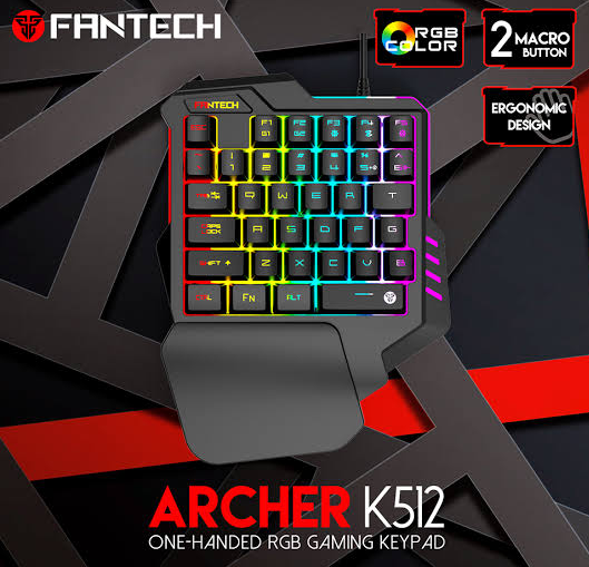 Fantech-K512-Archer-Single-Hand-Keyboard-Gaming