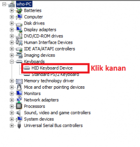 how to reinstall hid keyboard device